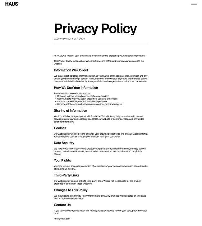 Privacy Policy