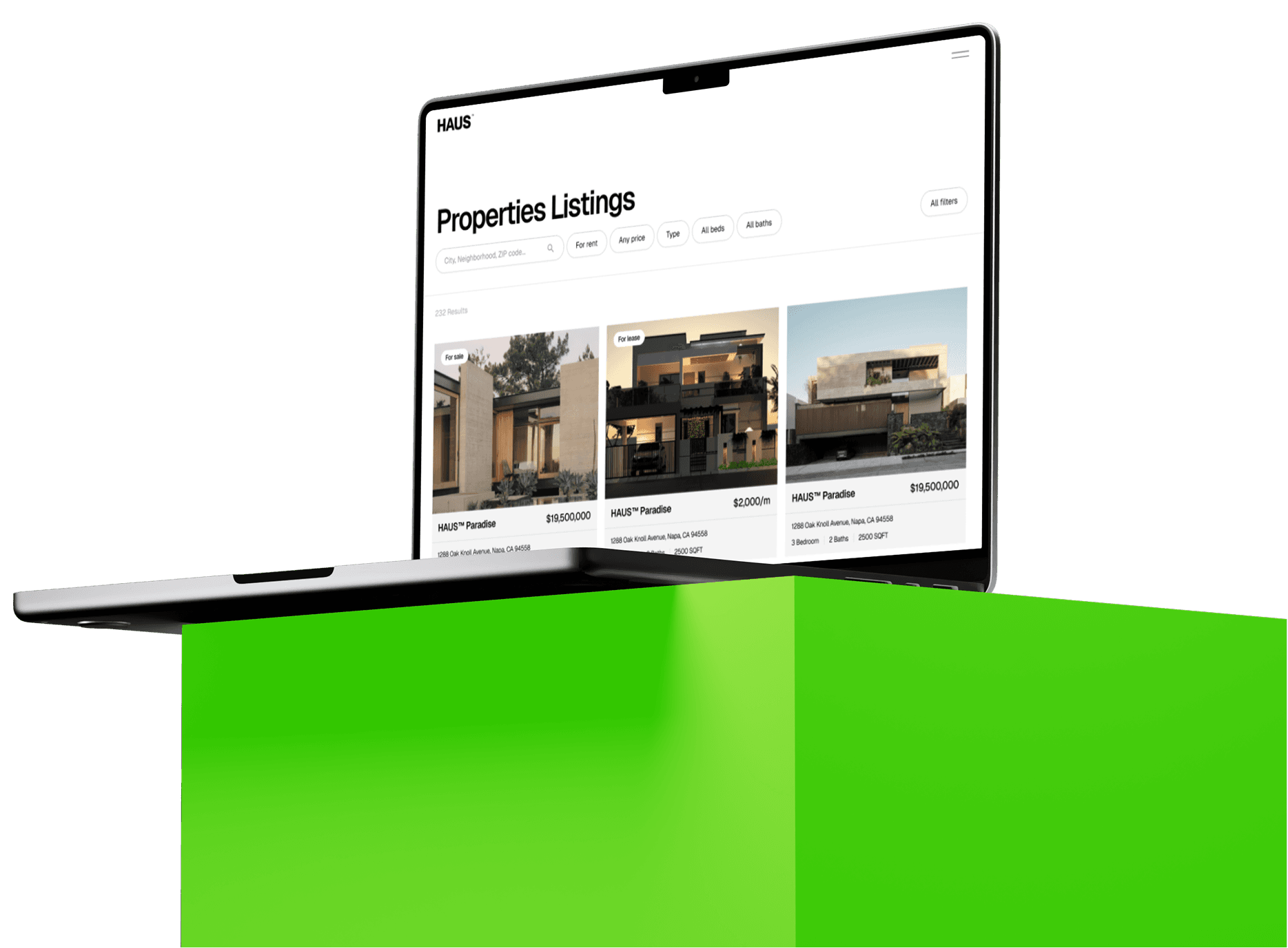 Real estate website